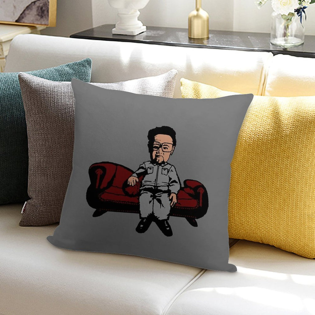 King Of North Korea Soft Skin-Friendly Throw Pillow