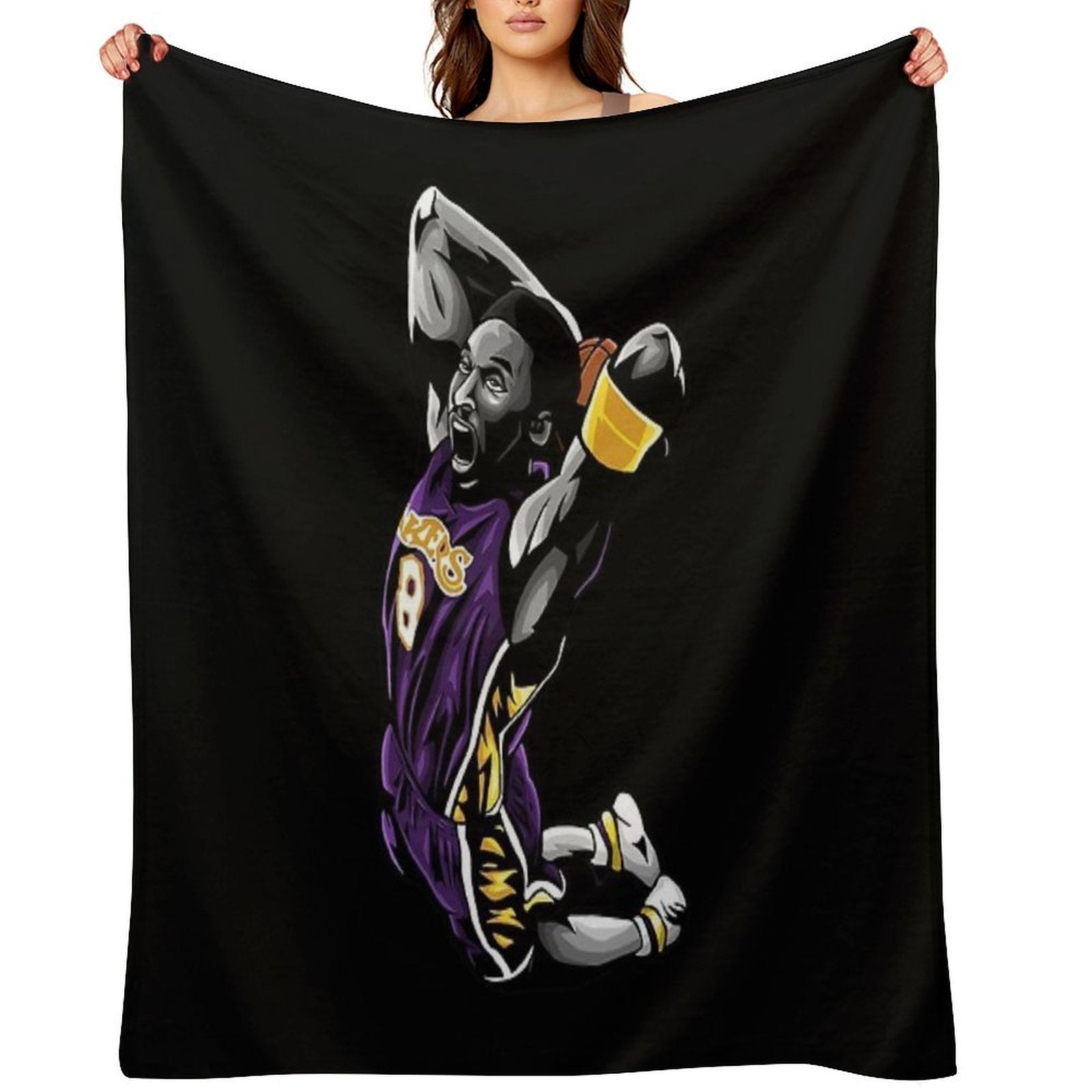 Kobe A Career Retrospective Easy Care Throw Blanket
