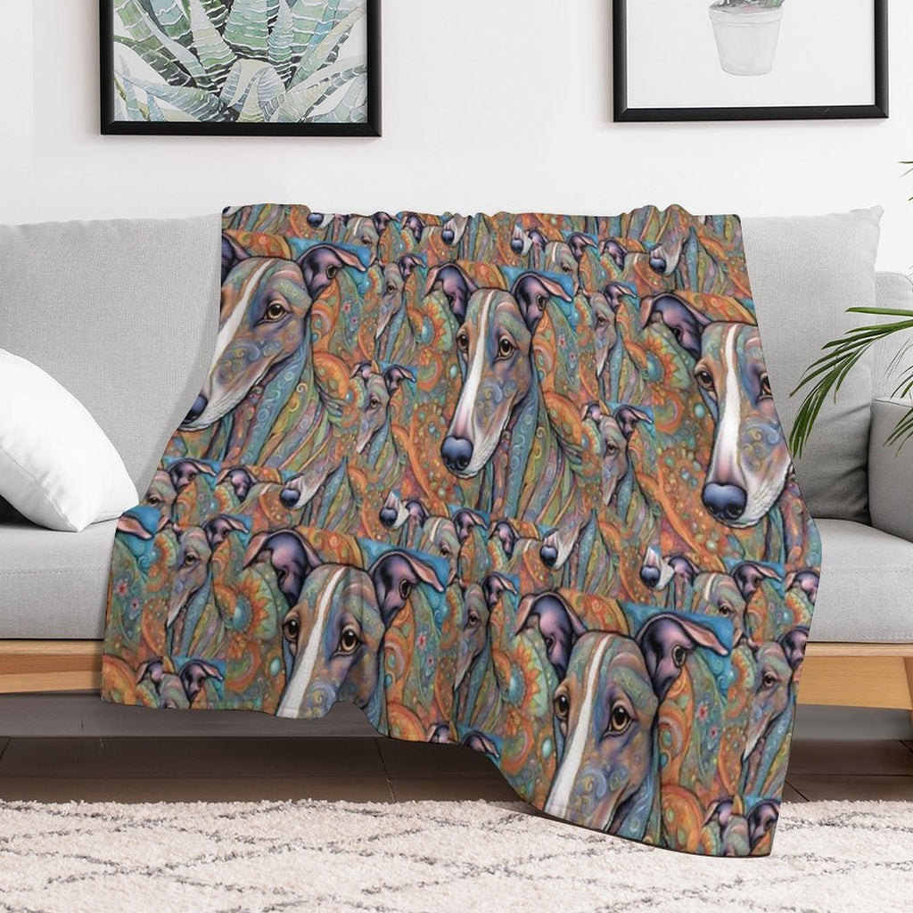 Paisley Hounds Versatility Throw Blanket