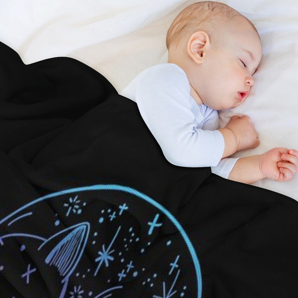 D20 CAT Rainbow Dnd Dice. Velvety-soft Throw Blanket