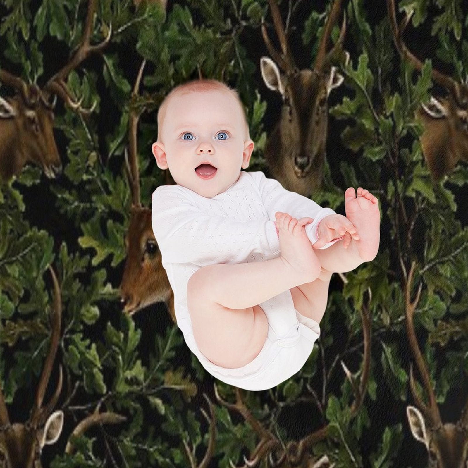 Mystic Botanical Vintage Forest Night Animals Nightgarden Gift-ready Throw Blanket