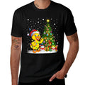 Duck Xmas Tree Lighting Santa Duck Christmas  Moisture-wicking T-Shirt