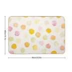 Dotty Grove – Abstract Watercolor Polka Dots  Fade-Resistant Bath Mat