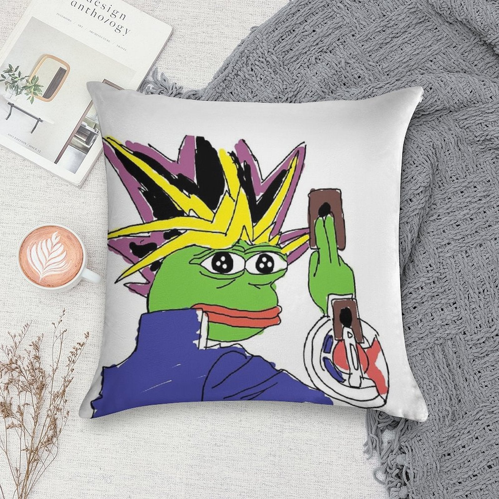 Pepe Muto Soft Gift Ready Throw Pillow