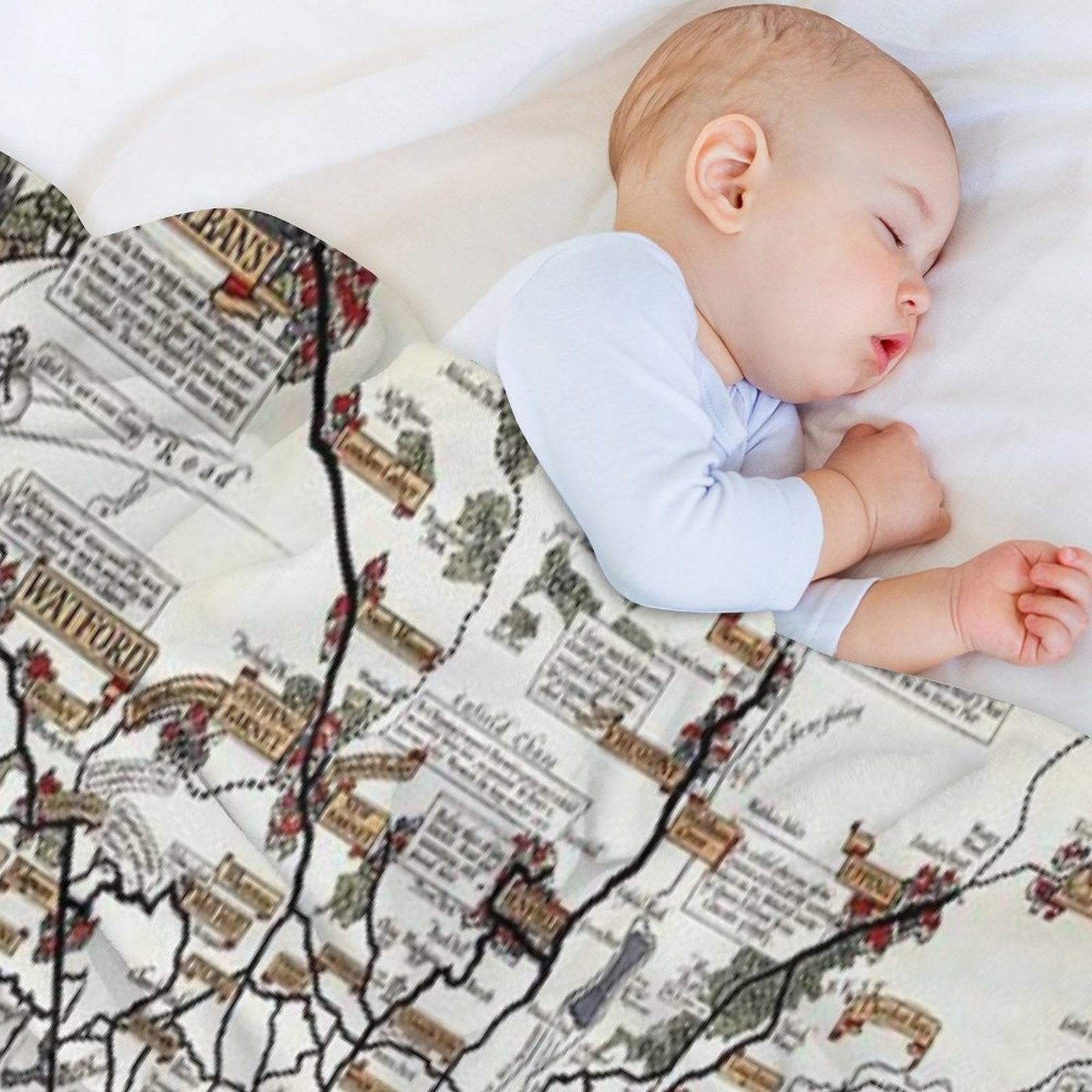 1928 Vintage London Bus-Services Map Lightweight Throw Blanket