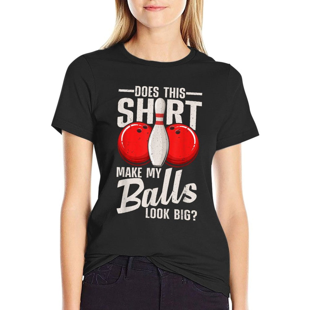 Cool Bowling Design For Men Women Bowling Ball Sport Bowler  Oversized Silhouette T-Shirt