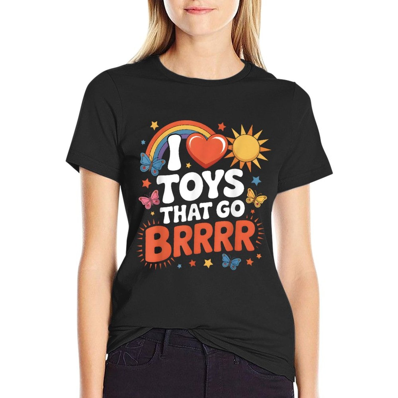 I Love Toys That Go Brrr Funny Inappropriate Embarrassing  Relaxed-fit T-Shirt