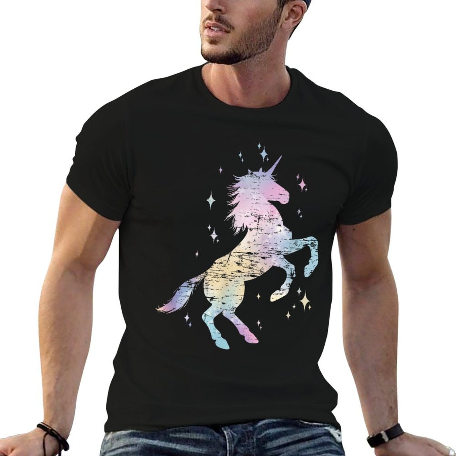 Rainbow Animal Fairy Unicorn Lover Girls Women Gift Unicorn  Tagless Design T-Shirt