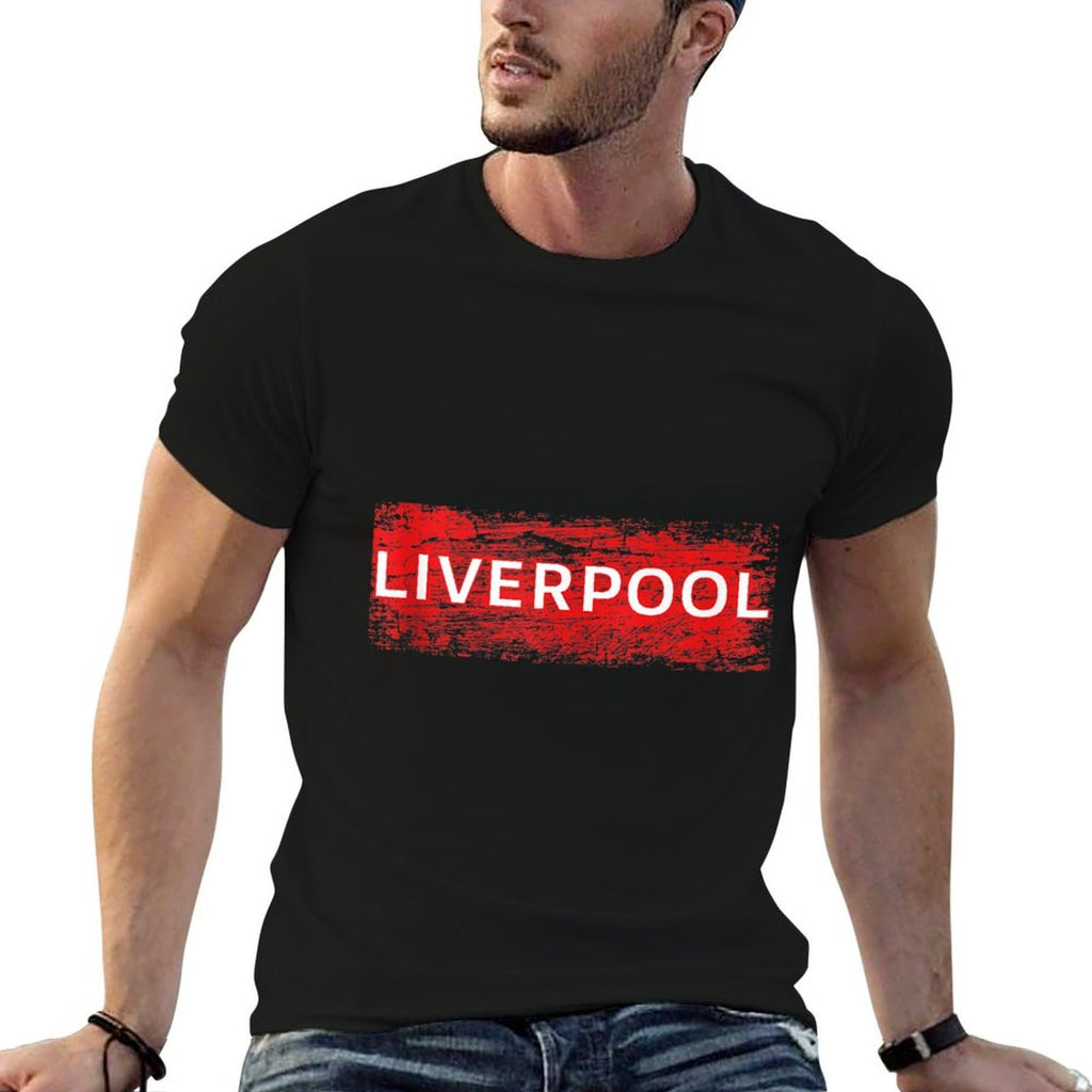 Cool Retro Grunge Vintage Look Liverpool Shirt  Quick-drying T-Shirt