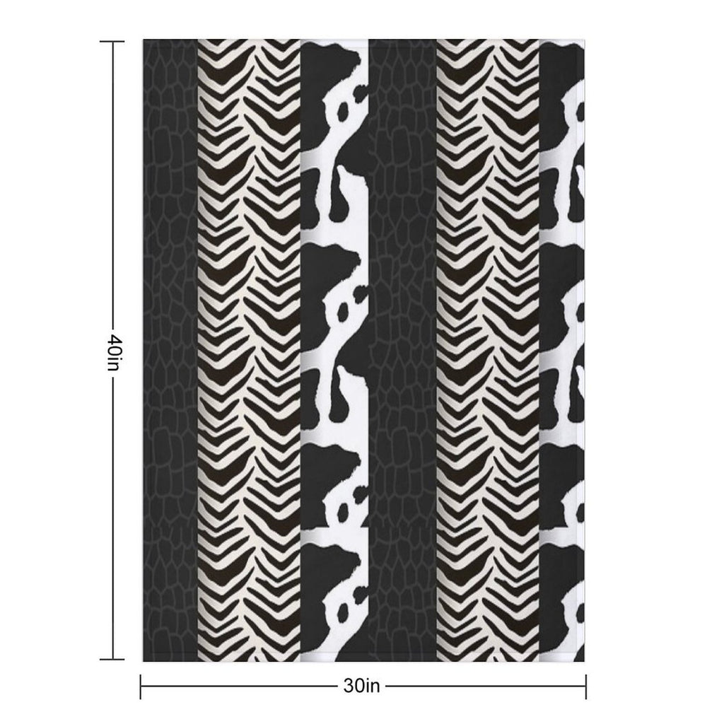 Patchwork Velvety-soft Throw Blanket