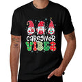 Caregiver Vibes Gnome Nurse Xmas Light Stethoscope Christmas  Vintage-inspired T-Shirt