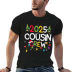 Cousin Crew 2025 Christmas Family Adult Kids Holiday Xmas  Relaxed-fit T-Shirt