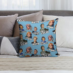 PRISONER CELL BLOCK H - Vintage Style Character Art - Cast Stars Soft Warmth Comfort Throw Pillow