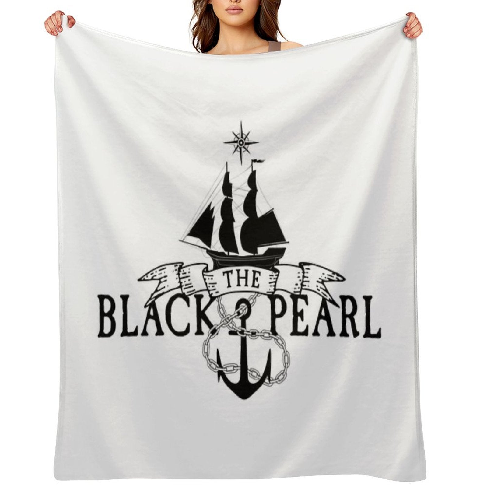 Black Pearl - Pirate Sailing Ship Durable Throw Blanket