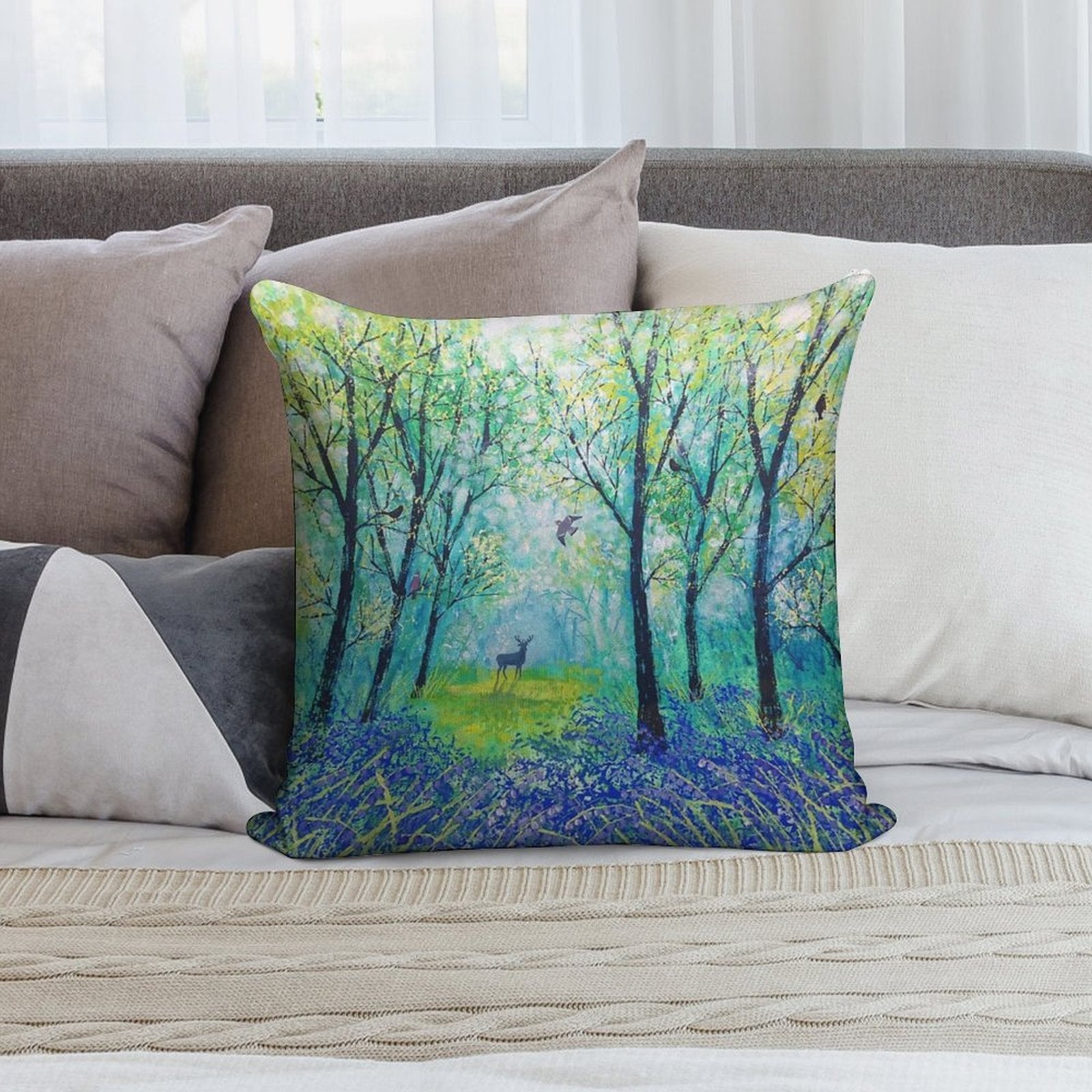 Beyond The Blue Soft Washable Throw Pillow