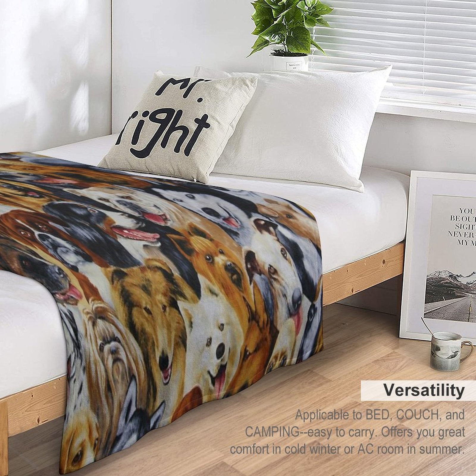 Dog Lovers Quick-dry Throw Blanket