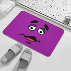 Grimace Cartoon Design - Transparent Background  Long-Lasting Bath Mat