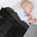 The Waiting Corner – Liminal Bench Scene at Night Machine-washable Throw Blanket