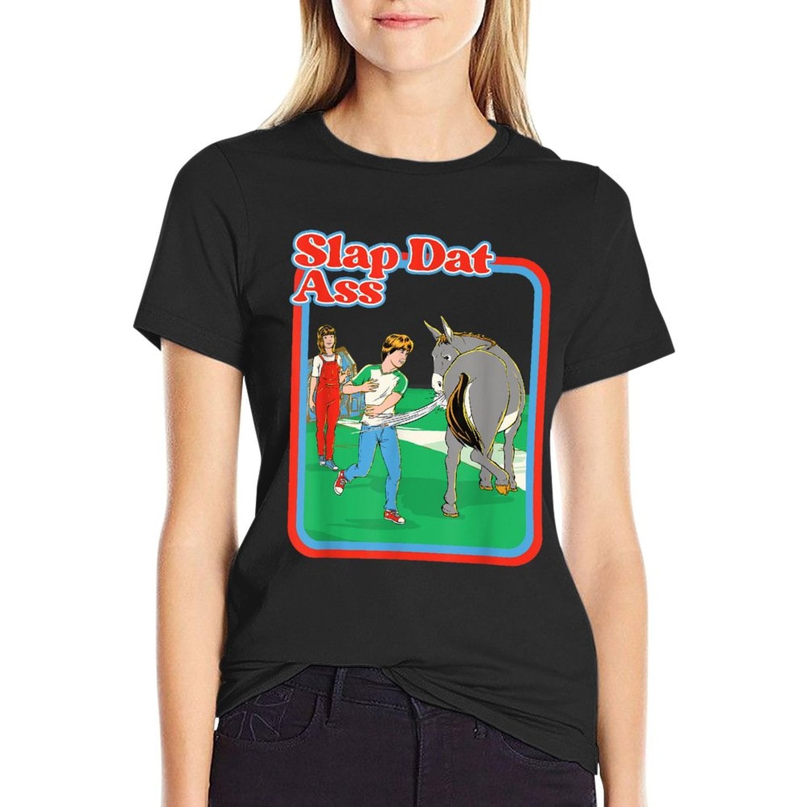 Slap Dat Ass Vintage Funny Meme - Vintage Child Game  Tagless Design T-Shirt