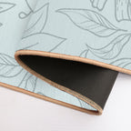 Acqua Floral Pattern  Multi-Purpose Bath Mat