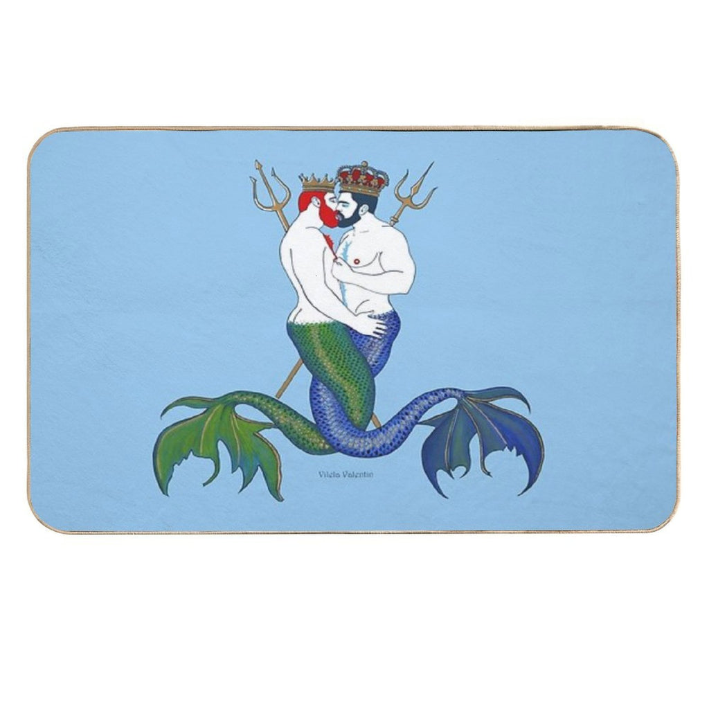 Indischer Und Pazifischer Ozean  Easy Maintenance Bath Mat