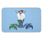 Indischer Und Pazifischer Ozean  Easy Maintenance Bath Mat