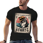 If They Talk Behind Back Fart Sigma Wolf Japanese Meme  Lightweight T-Shirt