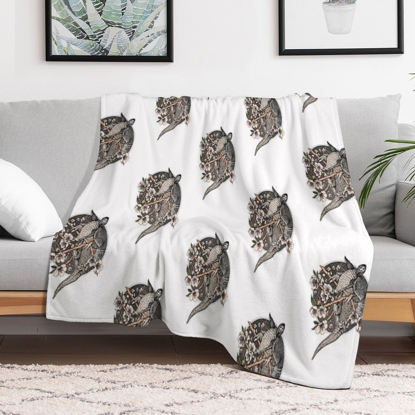 Armadillo Easy Care Throw Blanket