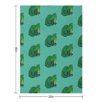 D20 Green Dragon Quick-dry Throw Blanket