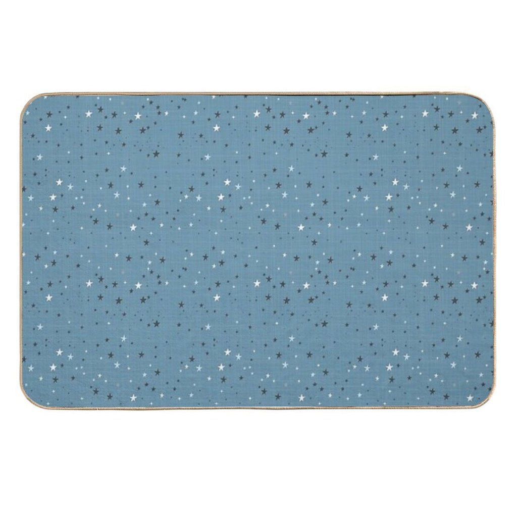 Floating - Ocean Blue  Stain-Proof Bath Mat