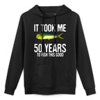Funny Mahi Mahi Fishing 50th Birthday 50 Years To Fish Great Shrink-Resistant Hoodie