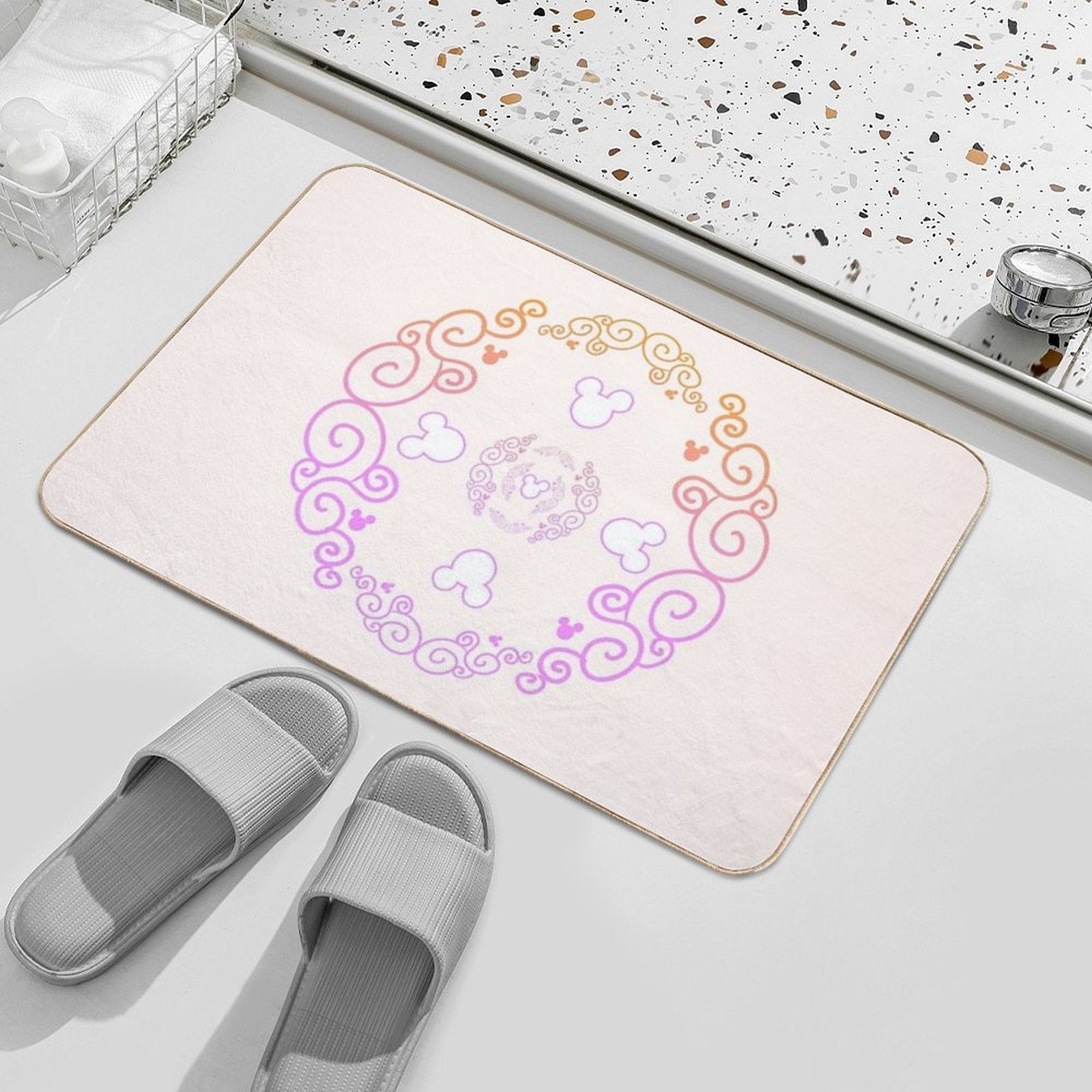 Mickey Mandala  Odorless Bath Mat
