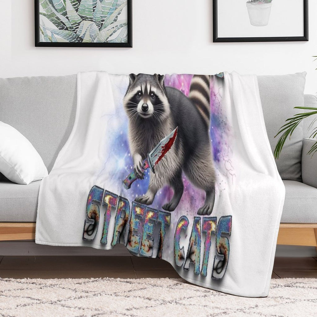 Support Local Street Cats [Premium Collection] Sustainable Throw Blanket