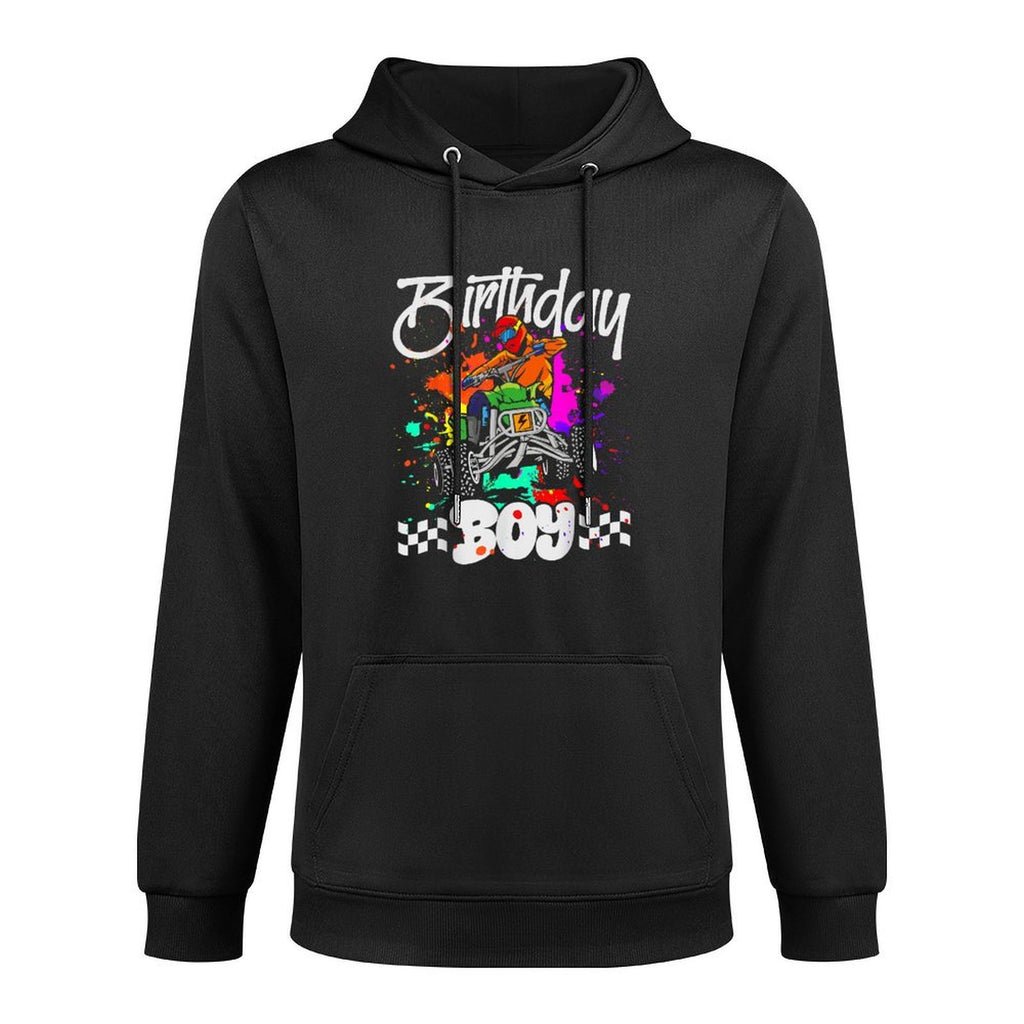 ATV Birthday Kids Boy 4 Wheeler Quad ATV Birthday Party Easy Care Hoodie