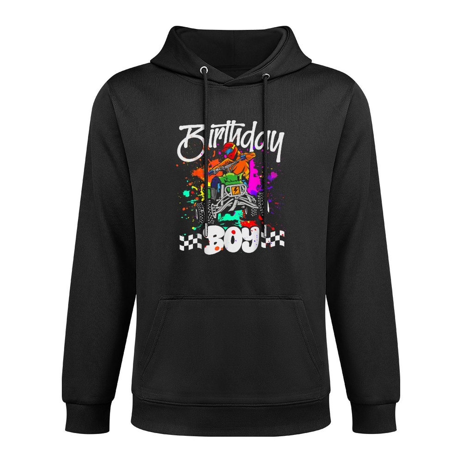 ATV Birthday Kids Boy 4 Wheeler Quad ATV Birthday Party Easy Care Hoodie