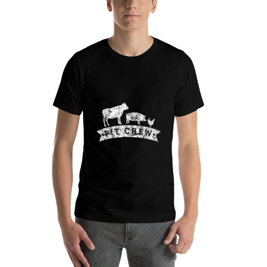 Vintage Pit Crew Funny BBQ Grilling  Versatile T-Shirt