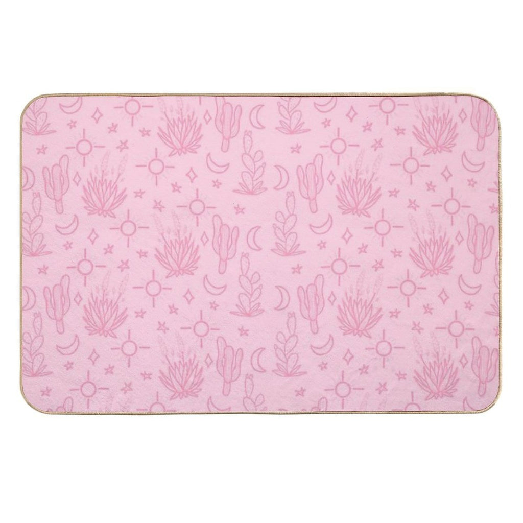 Pink Desert Pattern  Dirt-Trapping Bath Mat