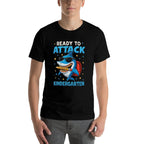 Ready to Attack Kindergarten Funny Back to School Shark  Eco-friendly Material T-Shirt