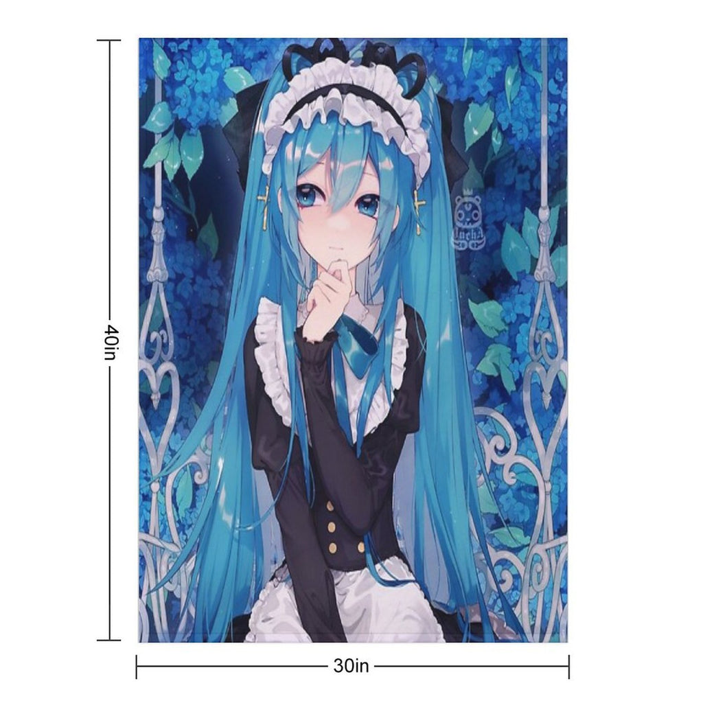 Hatsune Miku All-season Throw Blanket