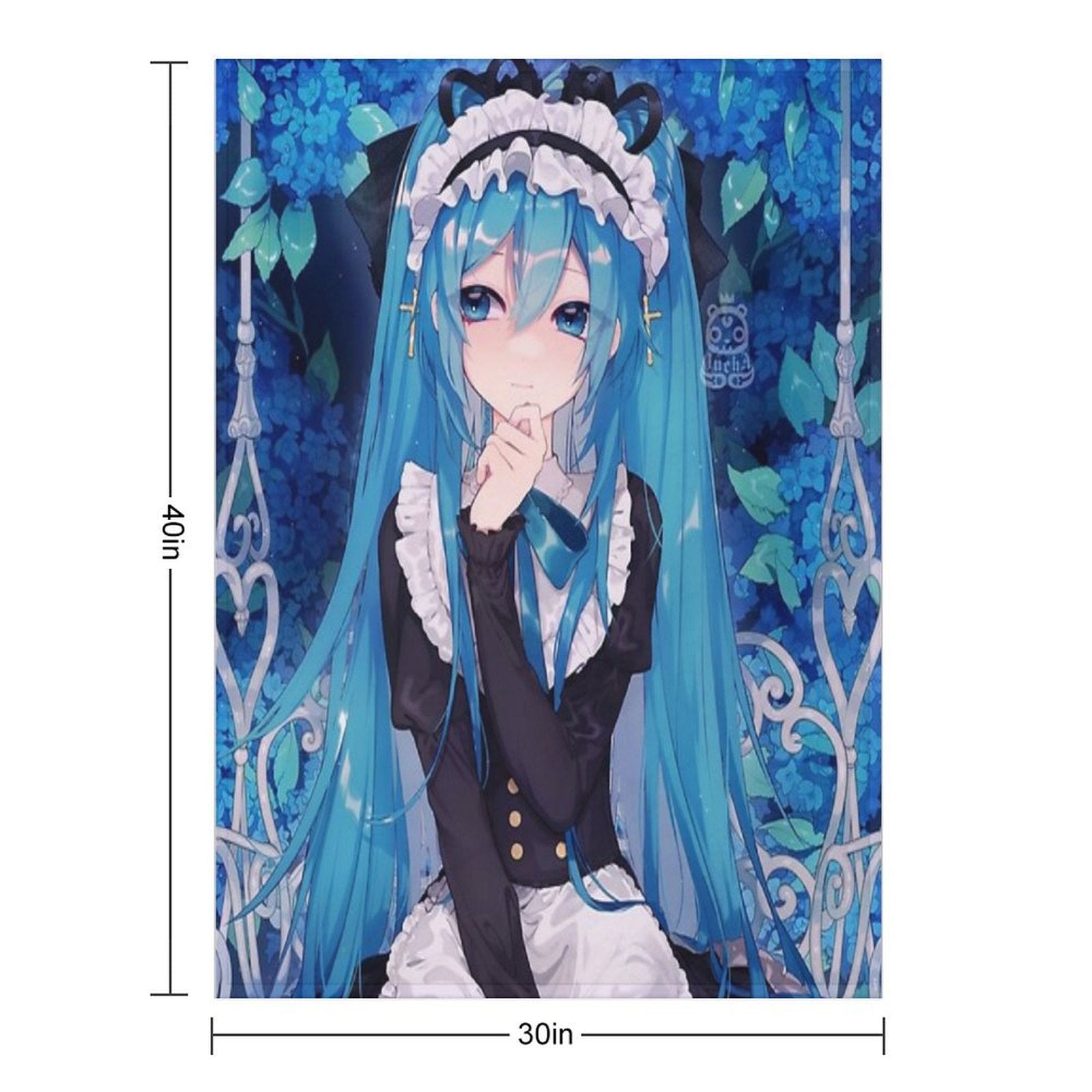Hatsune Miku All-season Throw Blanket