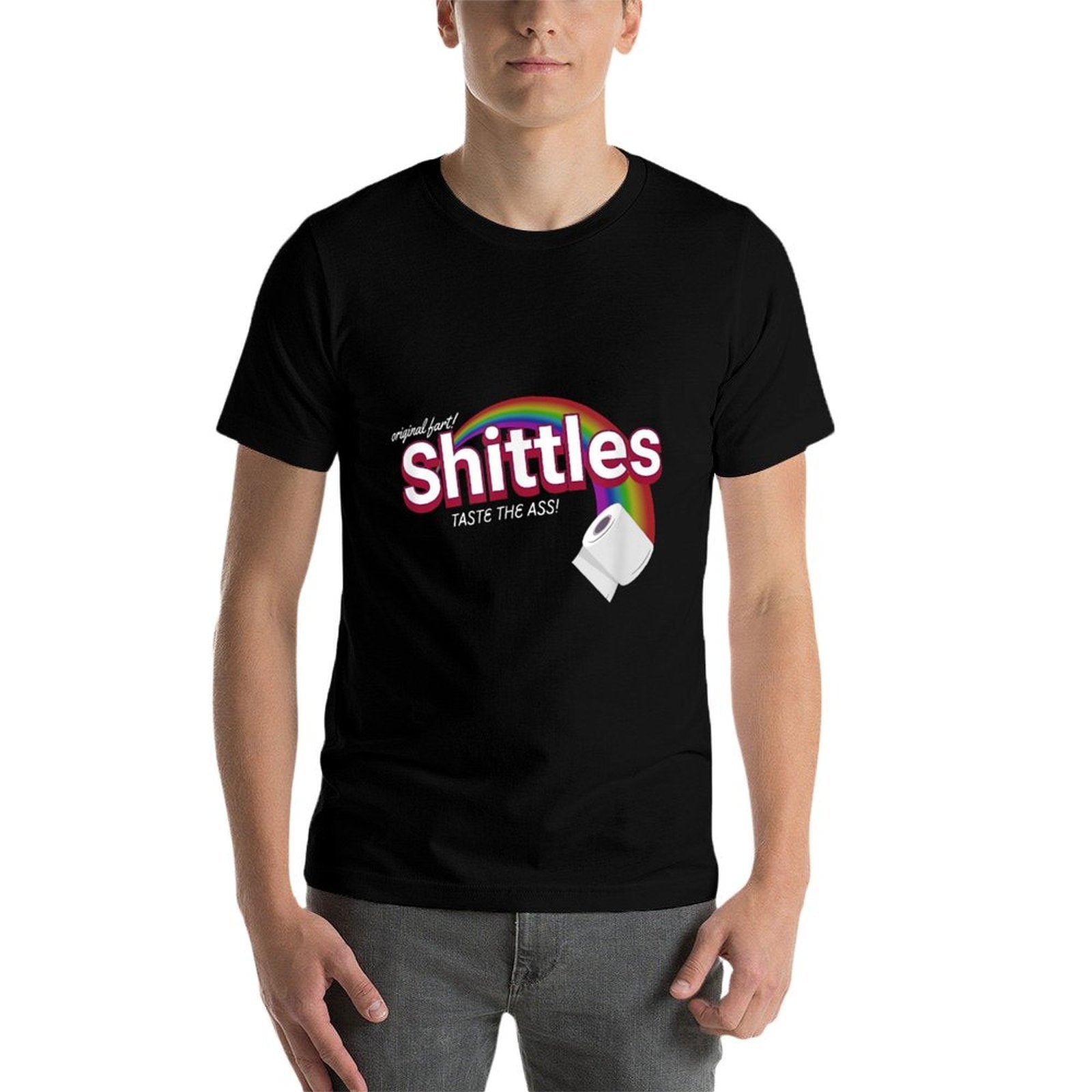 Shittles Rainbow Fun Meme Designs  Trendy Pattern T-Shirt