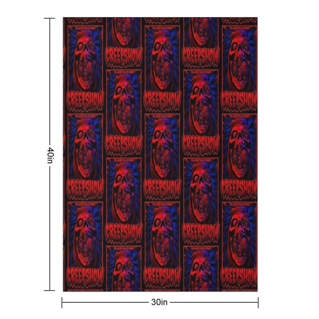 Five Jolting Tales of Horror! Shrink-resistant Throw Blanket