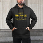 Brother Gift, Best Brother in The Galaxy Shrink-Resistant Hoodie