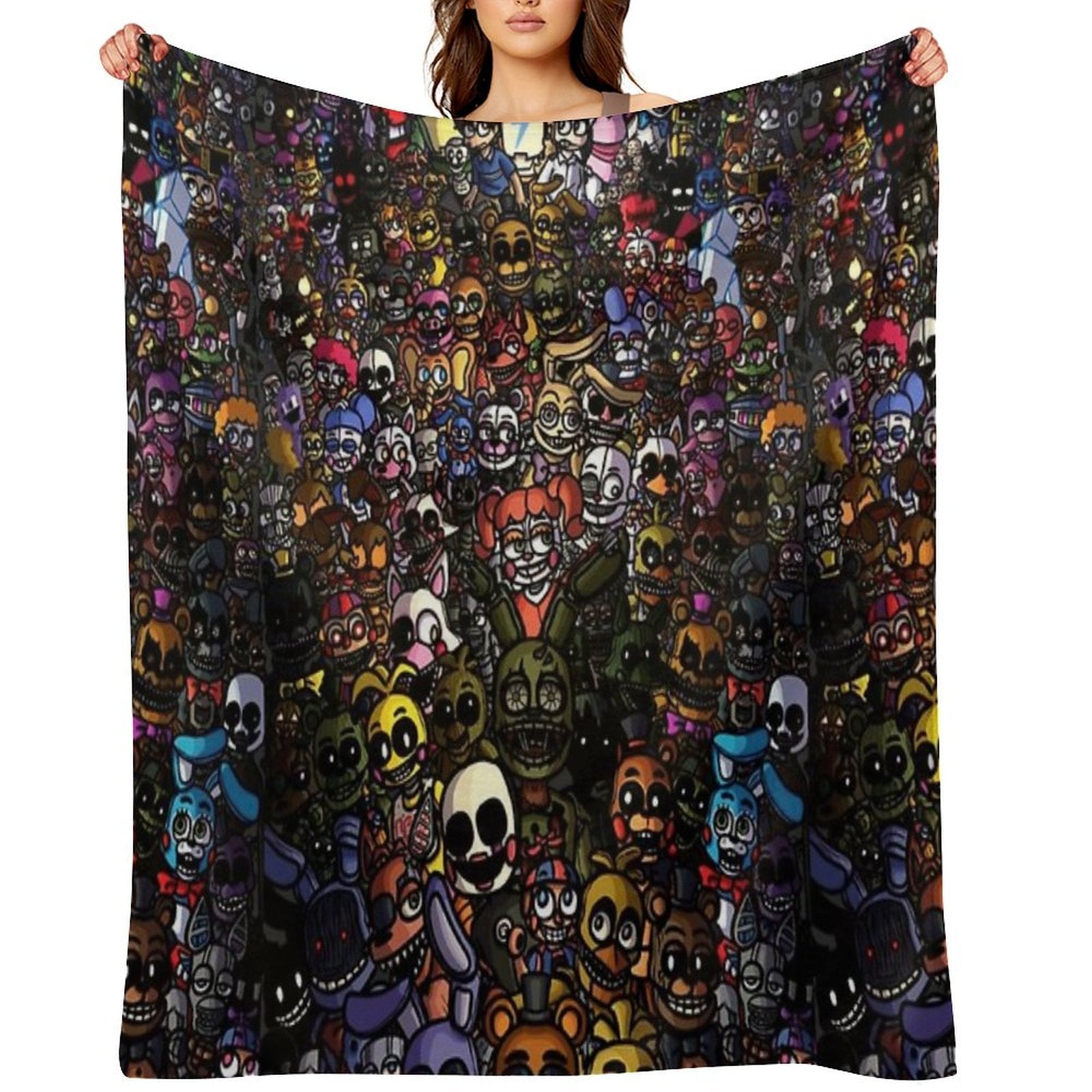 Vintage Graffiti Design Colorful Tribal Street Art Premium Throw Blanket