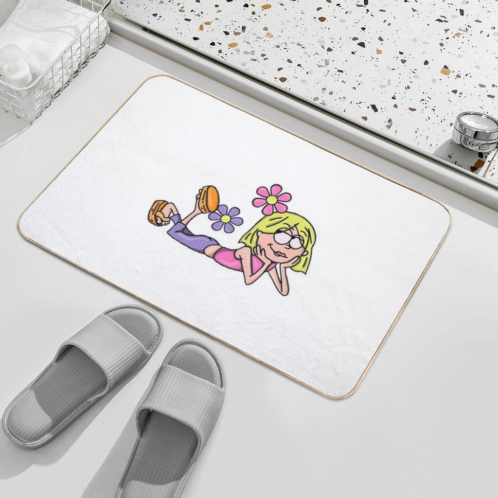 Y2K Lizzie McGuire Flower Art  Dirt-Trapping Bath Mat
