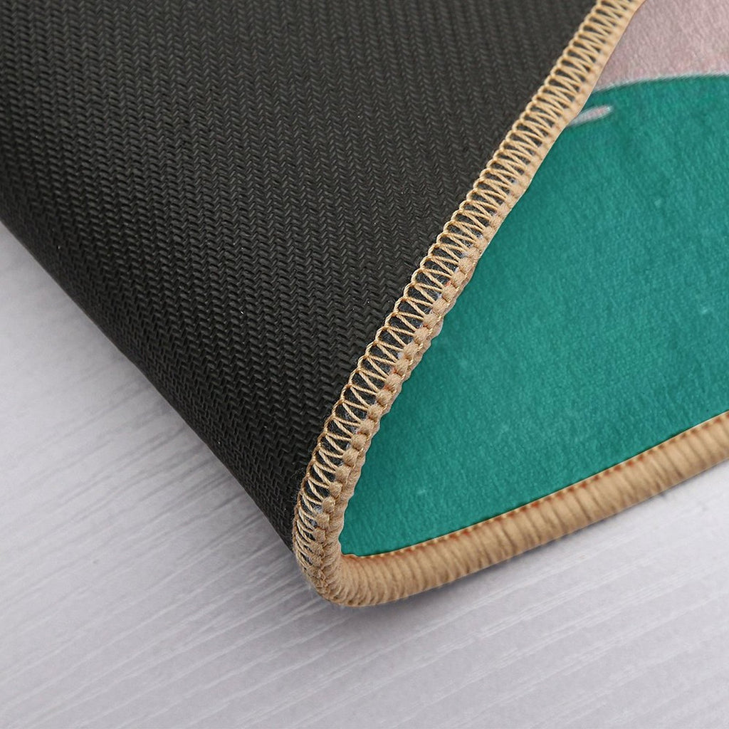 Minimal Shapes Forms Pattern  Eco-Friendly Bath Mat