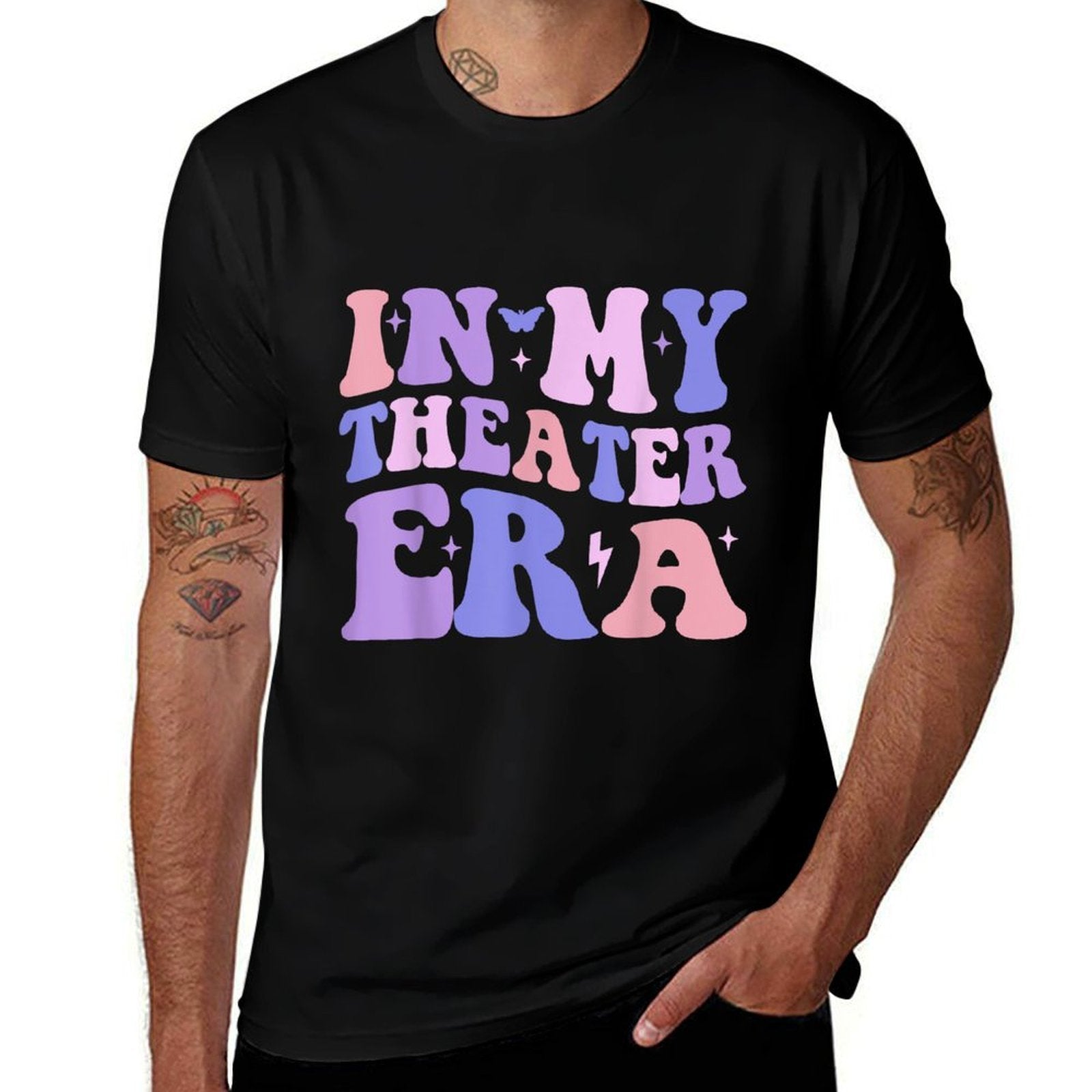 Groovy In My Theater Era Theater Lover Acting Teacher Girl  Lightweight T-Shirt