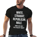 White, Straight, Republican, Male - Funny Republican  Vintage-inspired T-Shirt