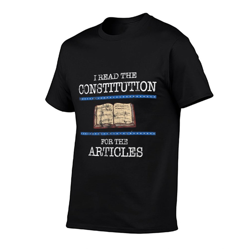 History Teachers Read The Constitution Distressed Funny  Wrinkle-resistant T-Shirt