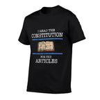 History Teachers Read The Constitution Distressed Funny  Wrinkle-resistant T-Shirt